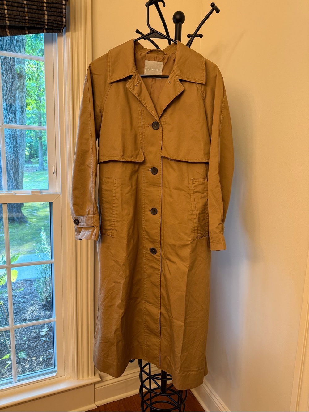 Everlane The Long Mac Coat XS in Toasted Coconut